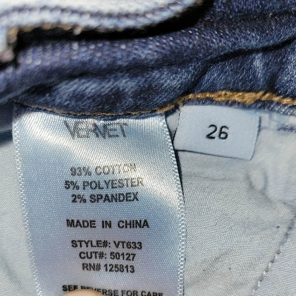 Vervet Women's High Rise Distressed Skinny Denim Jeans Size 26 - Picture 3 of 9